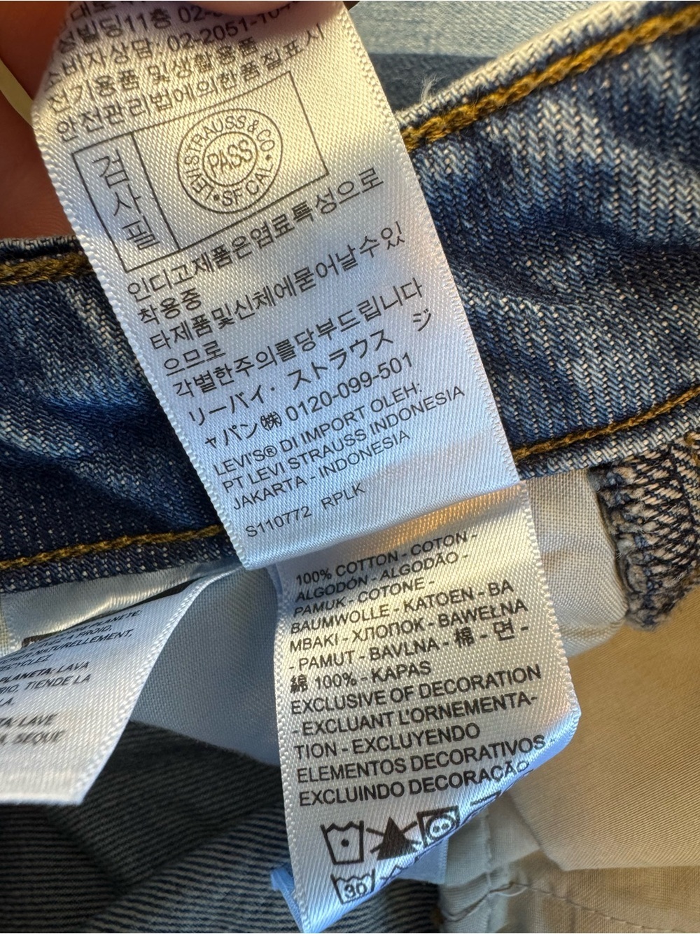Levi’s Wide Leg Trouser Denim Jeans - Picture 8 of 8